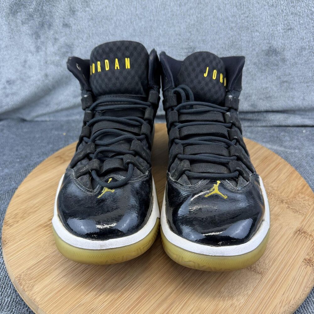 Jordan Air Jordan Shoes Youth Size 7 Black Basketball Sneakers AQ9084-041 - Picture 3 of 13